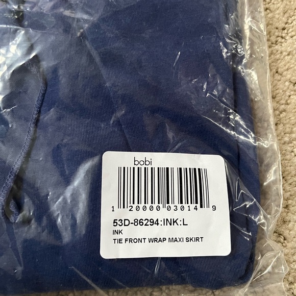 Bobi Tie Front Wrap Skirt - Picture 4 of 5